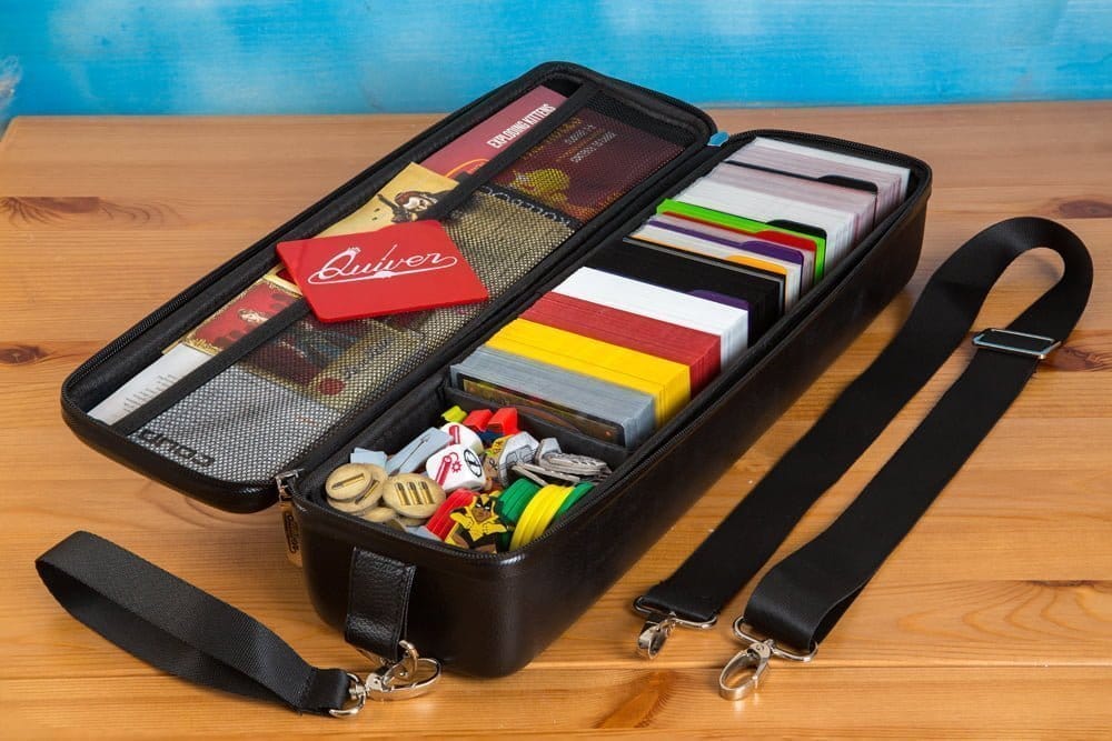Étui à Cartes Quiver Time - Lot De 7 Intercalaires Et Séparateurs Noir & Rouge Pour Jeux De Cartes