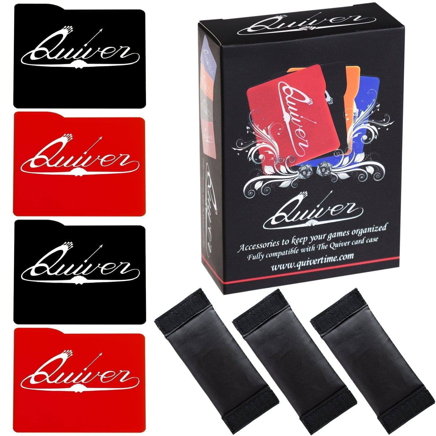 Standalone Quiver Card Case Dividers & Separators - Red & Black