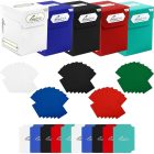 100+ Standard Deck Blocks + 100 Artemis Card Sleeves - White Blue Black Red & Green
