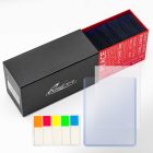 100 Count Top Loader for Cards + 100 Soft Card Sleeves + 100 pull-tabs - Clear