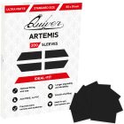 Artemis (Matte) Standard Black Card Sleeves (66×91mm) - Black, 200 per pack