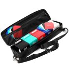 Quiver Card Carrying Case Bundle: 1 x Quiver Card Case + 5 x Deck Blocks (WUBRG) - Black, 100+ Double Sleeved Cards